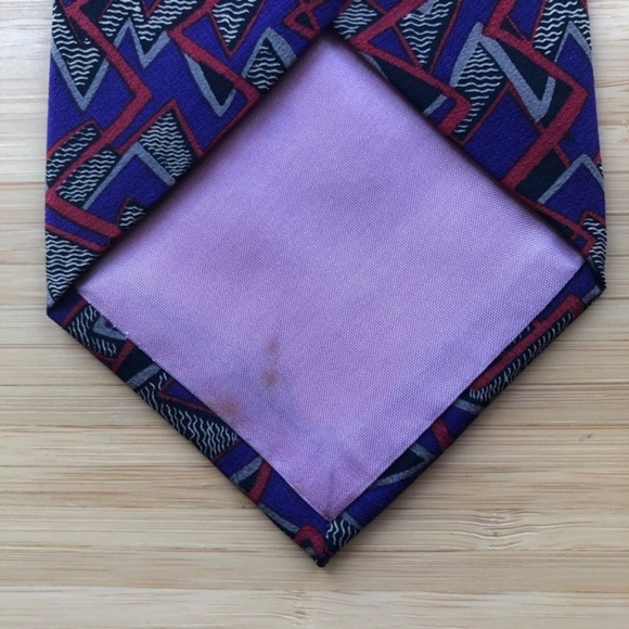 Nadia Roden RARE Silk Tie! Vibrant Purple/Red/Grey - Picture 4 of 7